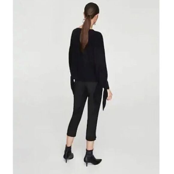 Mango Crop Slim-fit Trousers Black‎ - Picture 3 of 3